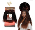 Mèches Bio Fibre végétale Premium Brésil .Couleur Roux ombré